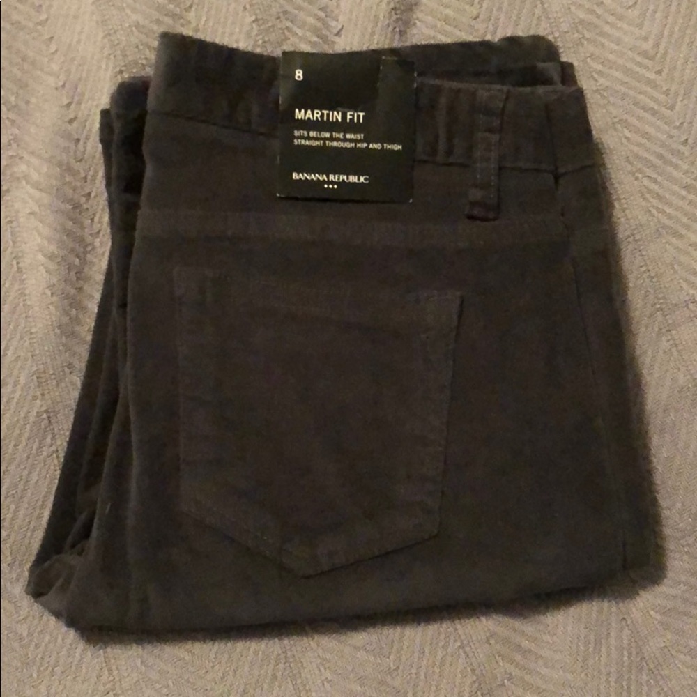 ⭐️ NWT⭐️ Banana Republic grey corduroys size 8
